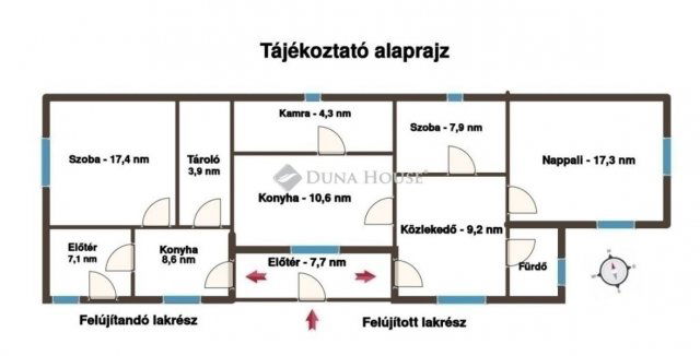 Eladó családi ház, Budapesten, XVIII. kerületben 97.3 M Ft