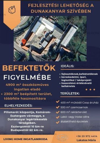 Eladó ipari ingatlan, Pilismaróton 550 M Ft / költözzbe.hu