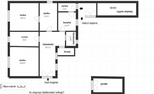 Eladó családi ház, Cserkeszőlőn 49.99 M Ft, 2+2 szobás
