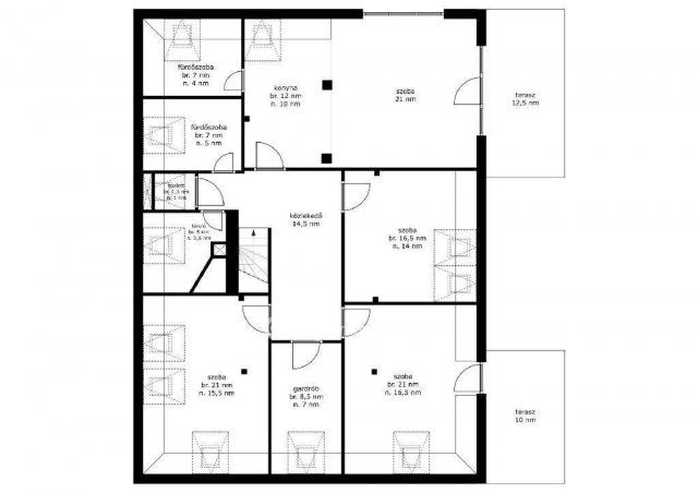 Eladó családi ház, Szadán 165 M Ft, 6+2 szobás