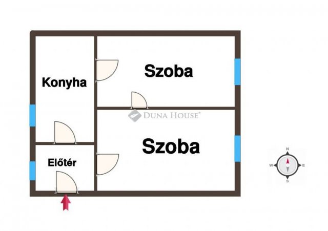 Eladó családi ház, Kiskunfélegyházán 16.9 M Ft, 2 szobás