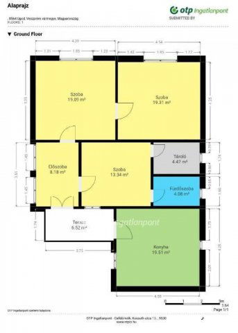 Eladó családi ház, Ugodon 18.5 M Ft, 3 szobás