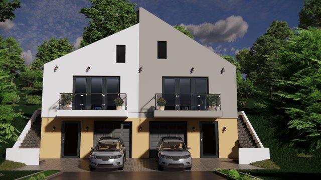 Eladó ikerház, Eplényen 89.37 M Ft, 2+1 szobás