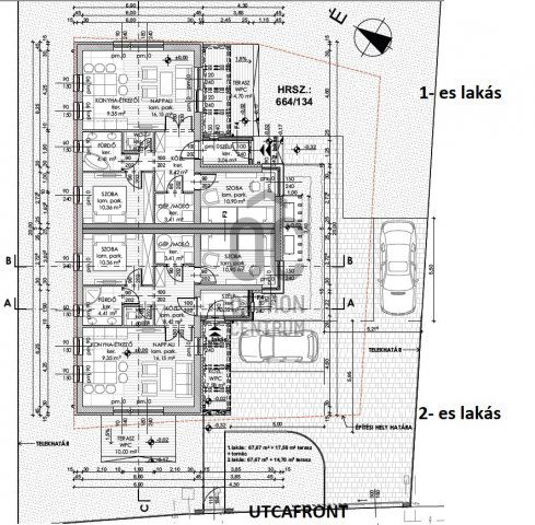 Eladó ikerház, Nagycenken 79.9 M Ft, 3 szobás