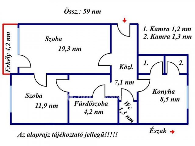 Eladó téglalakás, Kisújszálláson 36 M Ft, 2 szobás