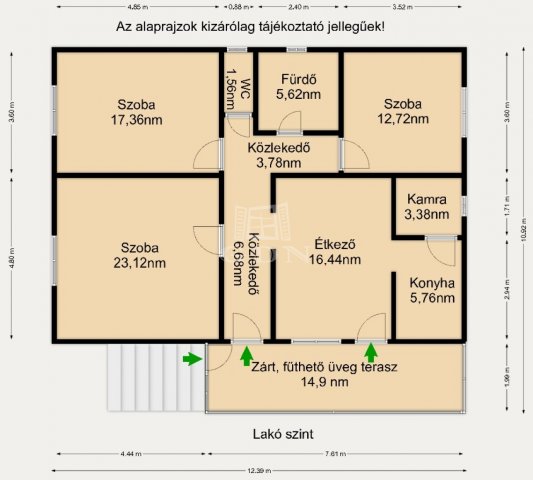 Eladó családi ház, Galgahévízen 53 M Ft, 3 szobás