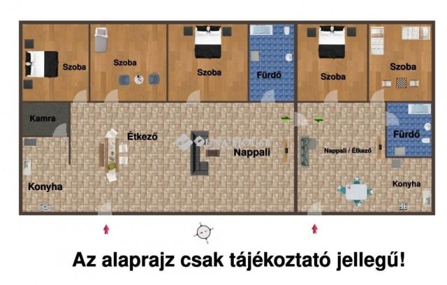 Eladó családi ház, Szadán 159 M Ft, 7 szobás