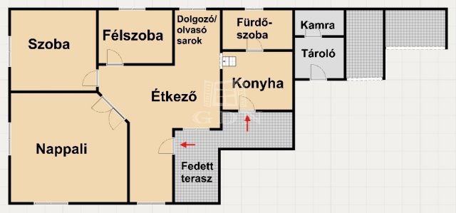 Eladó családi ház, Veszprémben 79.9 M Ft, 2+1 szobás