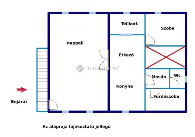 Eladó téglalakás, Vaskúton 7 M Ft, 2 szobás