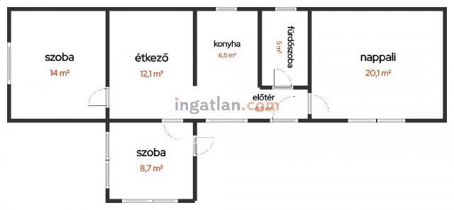 Eladó családi ház, Balatonbogláron 85 M Ft, 2 szobás