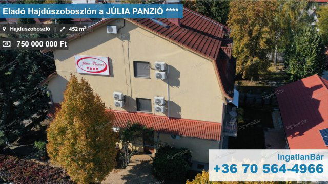 Eladó hotel, Hajdúszoboszlón, Hőforrás utcában 750 M Ft