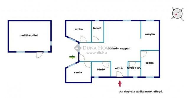 Eladó ikerház, Hernádon 49.9 M Ft, 4 szobás
