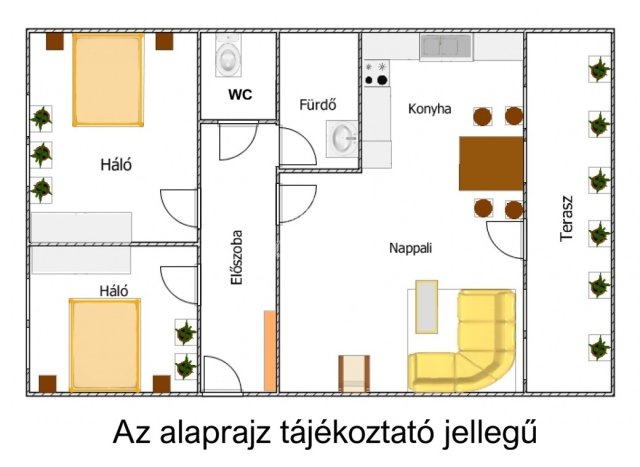 Eladó téglalakás, Százhalombattán 69.9 M Ft, 1+2 szobás