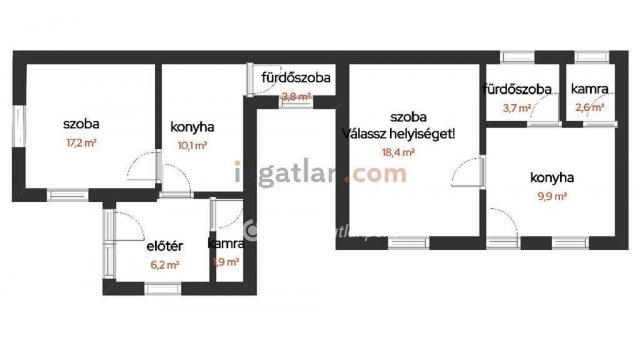 Eladó családi ház, Hajdúszoboszlón 33.9 M Ft, 2 szobás