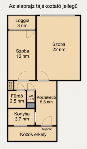 Eladó panellakás, Budapesten, X. kerületben 61.5 M Ft, 2 szobás