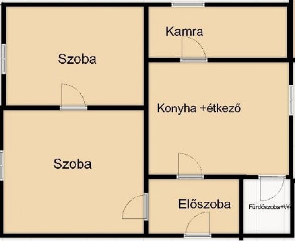 Eladó családi ház, Nyíregyházán 32 M Ft, 2 szobás
