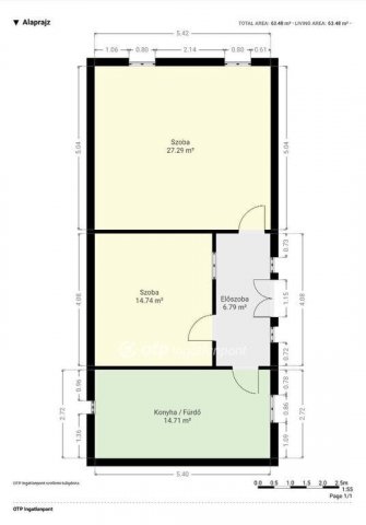 Eladó családi ház, Kemenesszentpéteren 8.9 M Ft, 2 szobás