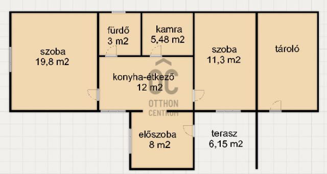 Eladó családi ház, Esztergályhorvátiban 12.9 M Ft, 2 szobás