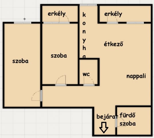 Kiadó téglalakás, albérlet, Kecskeméten 230 E Ft / hó