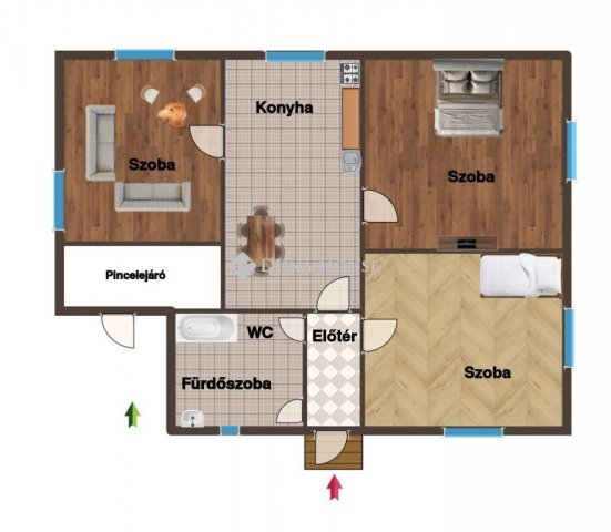 Eladó családi ház, Kerepesen, Mogyoródi úton 68.7 M Ft