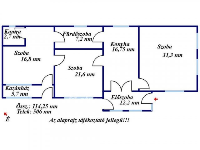 Eladó családi ház, Kisújszálláson 23.5 M Ft, 3 szobás