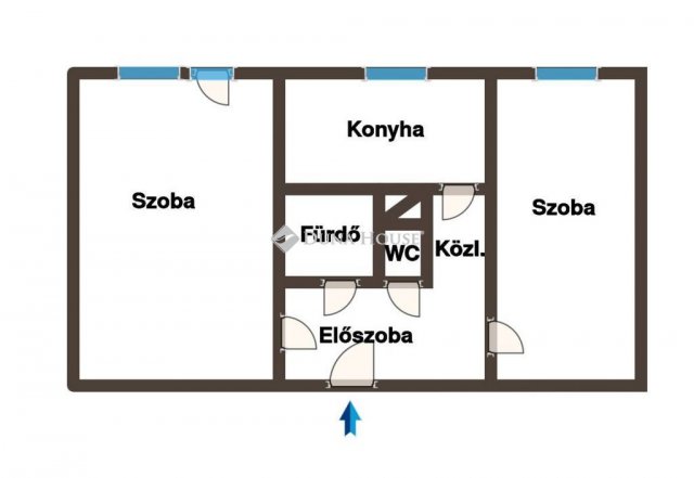 Eladó panellakás, Tatabányán 34.9 M Ft, 2 szobás