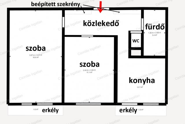 Eladó panellakás, Hajmáskéren 31 M Ft, 2 szobás