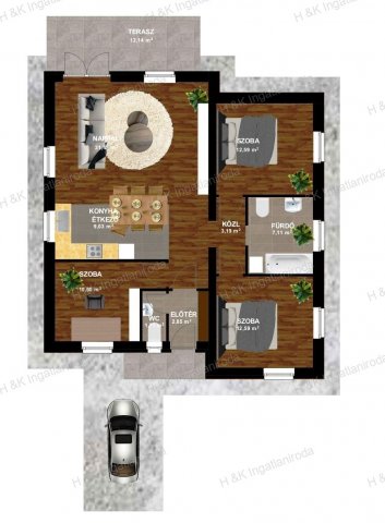 Eladó családi ház, Vácrátóton 89.9 M Ft, 4 szobás