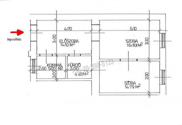 Eladó téglalakás, Budapesten, IX. kerületben 82.5 M Ft, 2 szobás
