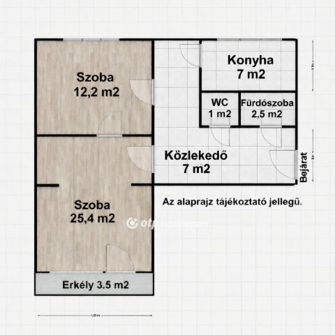 Eladó panellakás, Győrött 54 M Ft, 2 szobás