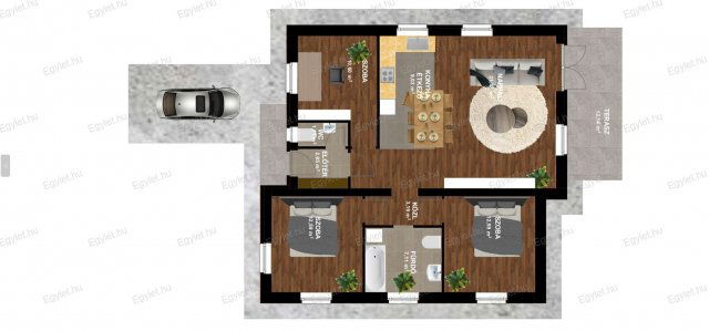 Eladó családi ház, Vácrátóton 89.9 M Ft, 4 szobás