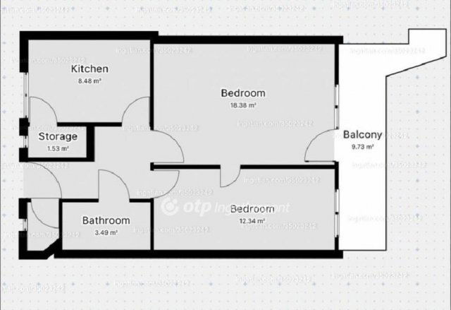 Eladó téglalakás, Pécsett 49.9 M Ft, 2 szobás