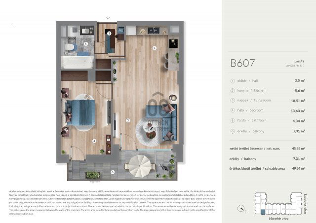 Eladó téglalakás, Budapesten, XIII. kerületben 92.49 M Ft