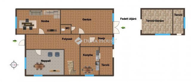 Eladó családi ház, Őrhalmon 72 M Ft, 4 szobás