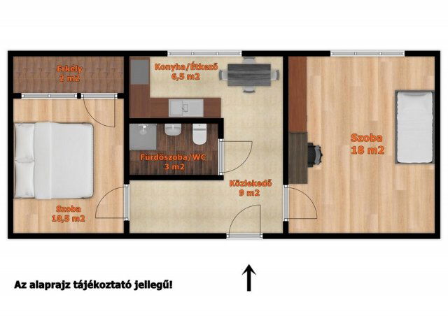 Eladó panellakás, Gyulán 19.55 M Ft, 2 szobás