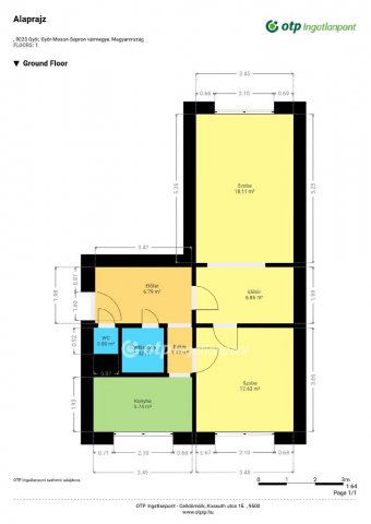 Eladó panellakás, Győrött 53.9 M Ft, 1+1 szobás