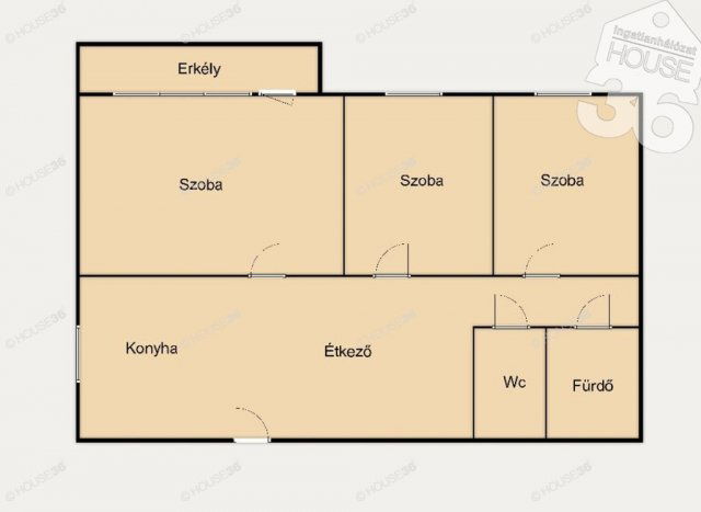 Eladó panellakás, Kecskeméten 61.5 M Ft, 3 szobás