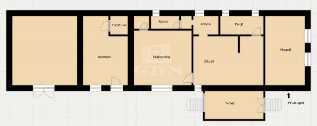 Eladó családi ház, Tagyonon 89.9 M Ft, 3 szobás