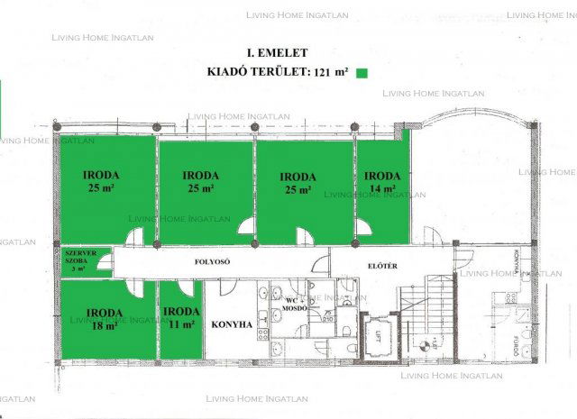 Kiadó iroda, Budapesten, XIII. kerületben 399 E Ft / hó