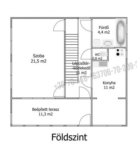 Eladó családi ház, Érden 79.9 M Ft, 3 szobás