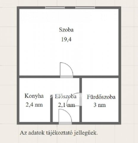 Eladó panellakás, Dombóváron 19.9 M Ft, 1 szobás