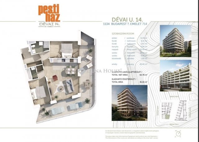 Eladó téglalakás, Budapesten, XIII. kerületben 116 M Ft