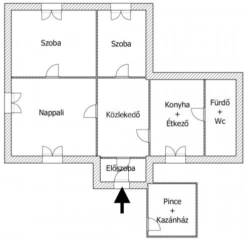 Eladó családi ház, Sülysápon 25.99 M Ft, 2+1 szobás