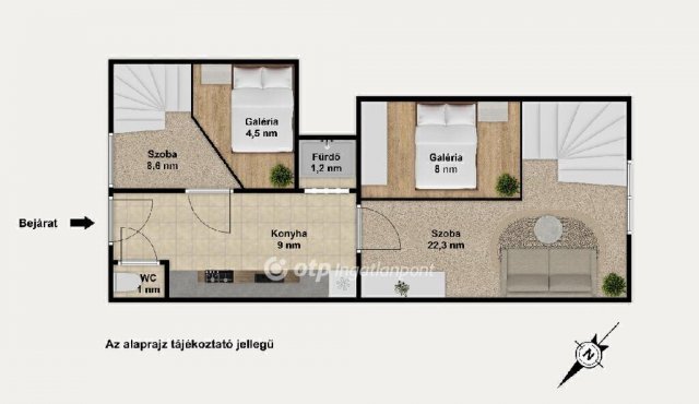 Eladó téglalakás, Budapesten, VIII. kerületben 57 M Ft