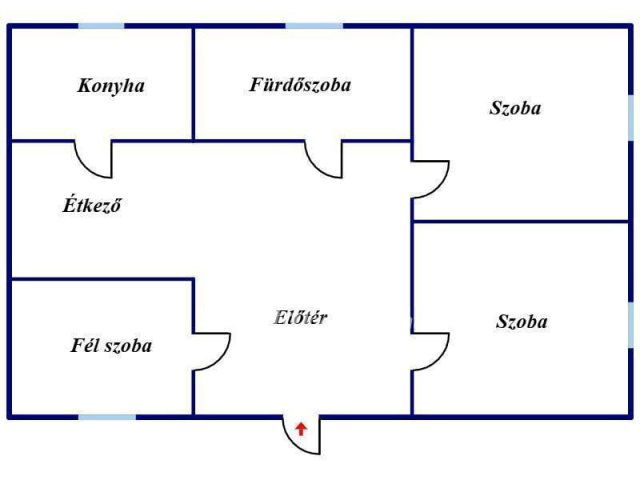 Eladó családi ház, Szakolyon 15 M Ft, 2+1 szobás