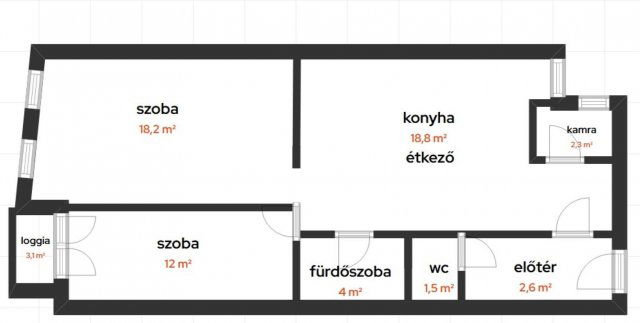 Eladó téglalakás, Budapesten, XV. kerületben 75.9 M Ft, 2 szobás