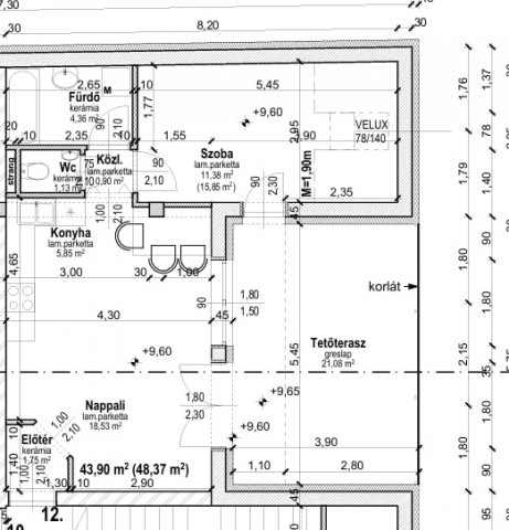 Eladó téglalakás, Tégláson 49.9 M Ft, 2 szobás