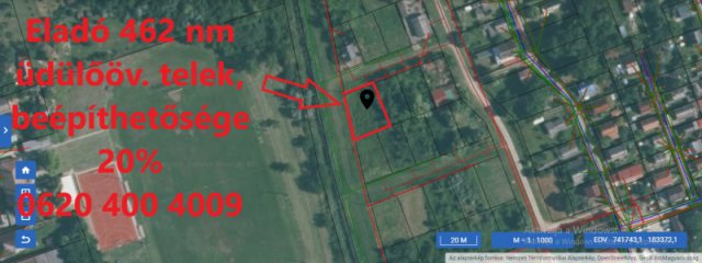 Eladó telek, Tiszaföldváron 2.3 M Ft / költözzbe.hu