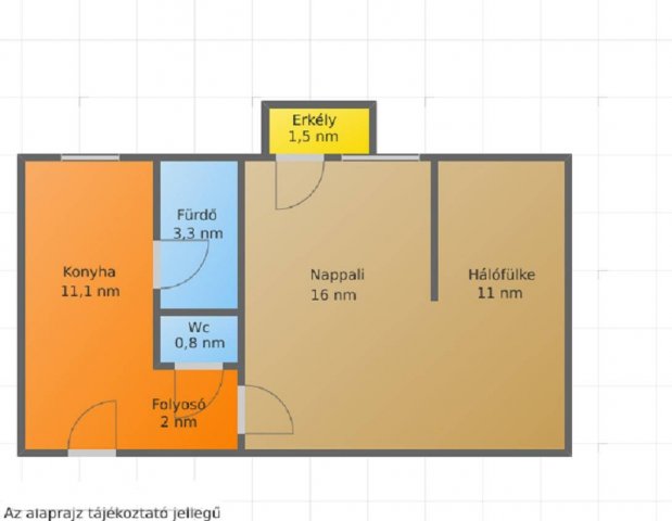 Eladó téglalakás, Salgótarjánban 19 M Ft, 1+1 szobás