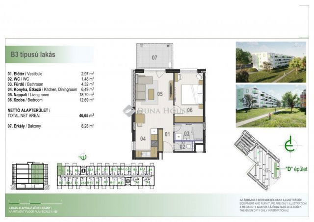 Eladó téglalakás, Debrecenben 66.027 M Ft, 2 szobás
